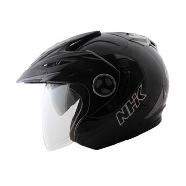 NHK Aviator Helm Half Face - Solid Black Doff