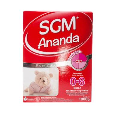 Promo Harga SGM Ananda 1 Formula Bayi 0-6 Bulan 1000 gr - Blibli