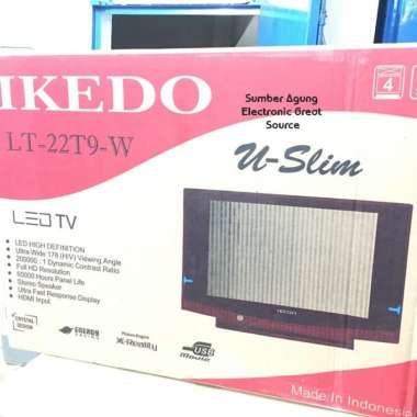 TV Tabung 22inch LT22T9W Slim Merk Ikedo Hitam