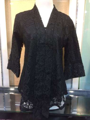 Atasan Kebaya Floy kebaya Kutu baru Brokat Wanita Aneka Variasi Warna lain nya M Hitam