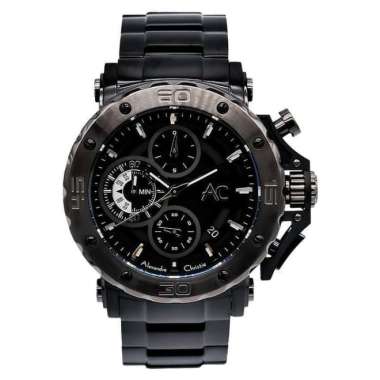 Alexandre Christie AC9205MC Collection Jam Tangan Pria Stainless Steel Black