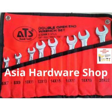Kunci Pas Set 8pcs ATS 6 - 22 mm ORIGINAL Kunci Pas Set 8 Pcs ATS silver
