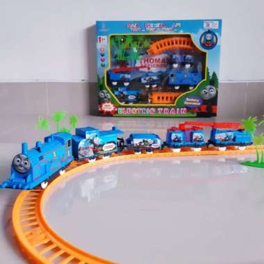 Mainan Kereta Api Thomas Baterai - Miniatur Train Rel Anak Batre