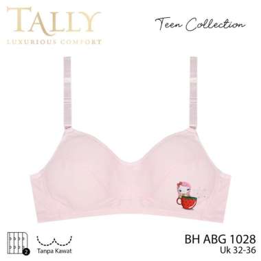 TALLY Bra Remaja anak sekolahan tanpa kawat Bh ABG CUP A putih 36