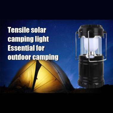 Lampu Darurat Kecil Solar Panel 800 mAh - Lampu Outdoor - Solar Cell Emergency Lamp Lentera Outdoor 