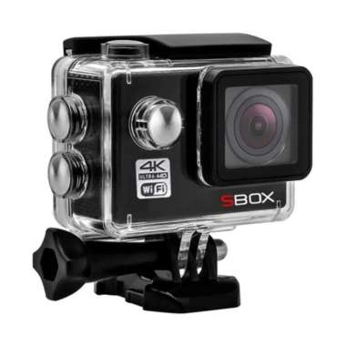 Sbox S One 4K II Action Camera + Mic ORIGINAL - GARANSI RESMI black