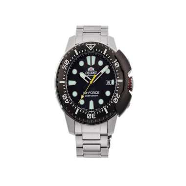 Orient M-Force RA-AC0L01B00B Diver Jam Tangan Pria Stainless Steel Silver Black