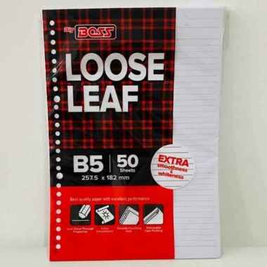 LOOSE LEAF B5 50 BIG BOSS PUTIH