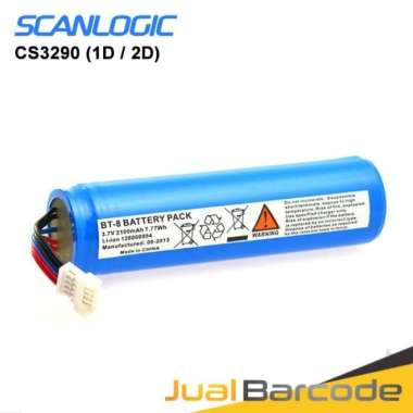 BATTERY BATERAI SCANNER SCANLOGIC CS-3290 CS3290 1D / 2D ORIGINAL BIRU