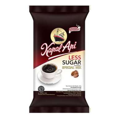 Promo Harga Kapal Api Special Mix Less Sugar per 10 sachet 21 gr - Blibli