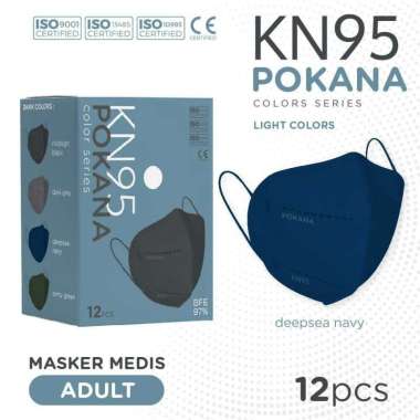 Masker Medis Pokana KN 95 deepsea navy