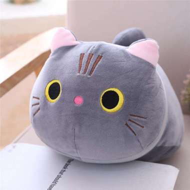 Promo Cute Kitten Plush Toy Stuffed Animal Pet Kitty Soft Anime Cat Plush  Pillow for Kids - Grey 50cm Diskon 17% di Seller Homyl - China | Blibli