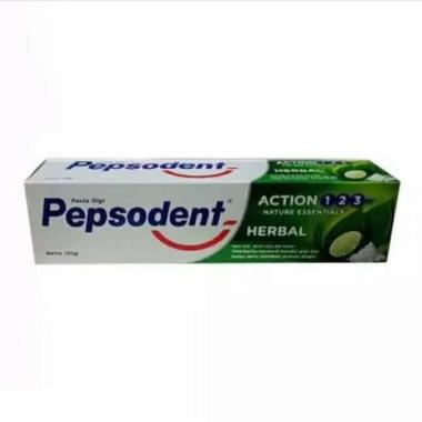 Promo Harga Pepsodent Pasta Gigi Action 123 Herbal 120 gr - Blibli