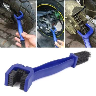Sikat Permbersih rantai Sepeda Motor Sprocket Chain Cleaner Biru Tua