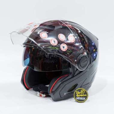 Nolan N405 Spesial Helm Half Face M Metal Black