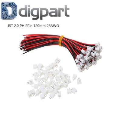 Konektor Mini Mikro JST 2.0 PH 2-Pin 1 Set Male Female