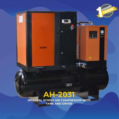 Pompa Angin - Integral Screw Air Compressor W/ Tank And Dryer - AH-2031 - Importir Sparepart