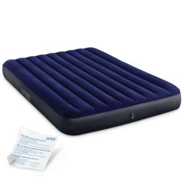 INTEX 64759 Kasur Angin Durabeam Queen Blue Airbed 152x203x25cm