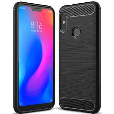 Armor Carbon TPU Case Xiaomi Mi A2 Lite - RedMi 6 Pro Hitam