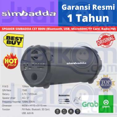 Speaker Bluetooth SIMBADDA CST800N CST 800N HITAM - Bluetooth