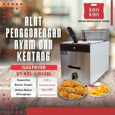 PROMO!!! OSSEL GAS DEEP FRYER TYPE GF-101G/Penggorengan gas/Gas Deep fryer