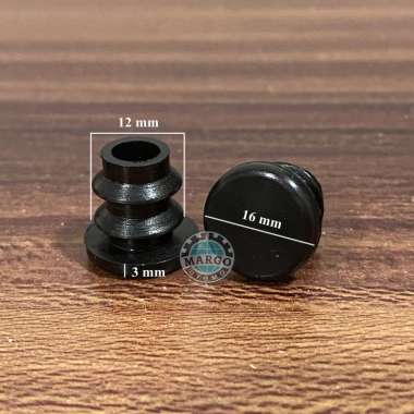 10 pcs Plastik Tutup Pipa Besi Bulat DOP 12 mm