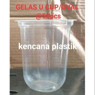 GELAS 14OZ OVAL / U CUP @50PCS Bening