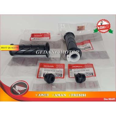 HANDGRIP HANFAT SET VARIO KARBU VARIO 125 BEAT FI SCOOPY ORI AHM Hitam