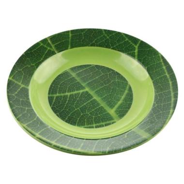Ifiancy Piring Makan Melamin 9 Inch Motif - Daun Jati