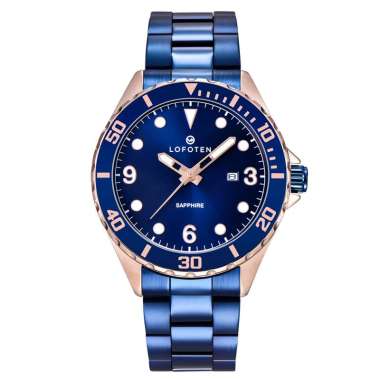 LOFOTEN Watch - Jam Tangan Pria - Sapphire - F-6513M - Original Biru