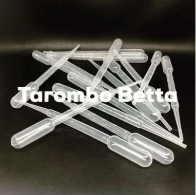 Pipet Tetes Plastik 3ml 3 Pakan Ikan Kutu Air Artemia Daphnia Magna Jentik Nyamuk Cacing Sutra Beku
