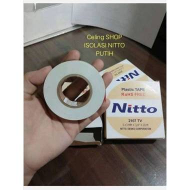 isolasi NITTO PUTIH isolatip selotip lakban kabel listrik Nito warna putih