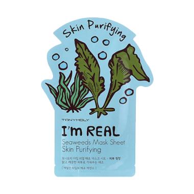 Tony Moly I`m Real Seaweeds Mask Sh ... iginal Korea Masker Wajah