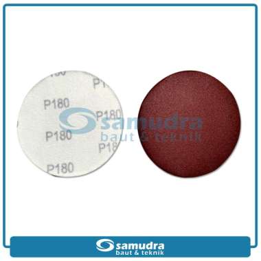 Amplas Velcro No 180 Amplas Kayu Tempel Bulat Mesin Gerinda 4" Satuan