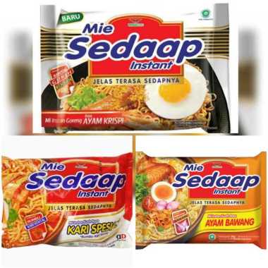 Mie Sedap Goreng Mie Ayam Krispi ayam bawang Mie kari spesial