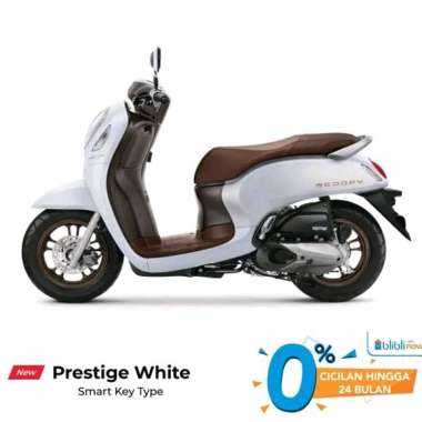 INDENT - All New Honda SCOOPY PRESTIGE &amp; STYLISH CBS ISS Sepeda Motor [VIN 2023] Prestige White Surabaya