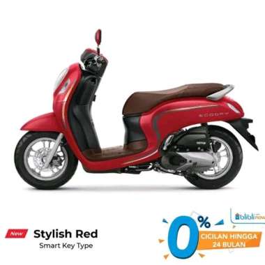 INDENT - All New Honda SCOOPY PRESTIGE &amp; STYLISH CBS ISS Sepeda Motor [VIN 2023] Stylish Red Yogyakarta