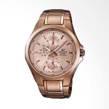 CASIO EDIFICE Stainless Steel Jam Tangan Pria - Rose Gold EF-339G-9AVDF Rose Gold