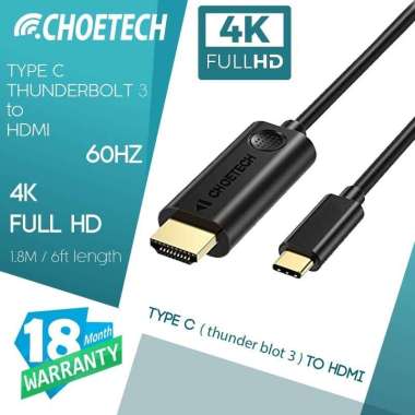 CHOETECH CH0019 USB C to HDMI Cable (4K@60Hz)