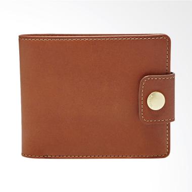 Fossil Barron Bifold Wallet Dompet Pria - Brown ML 3748200