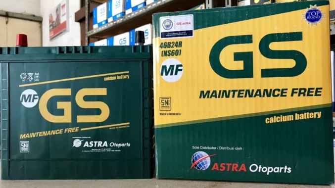 Aki Mobil GS ASTRA GS MF NS60 45AH 12 V NS60 " 15001 "