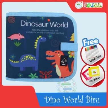 Buku Gambar Portable Ajaib Reusable Buku Tulis Anak Bisa Dihapus 14 Halaman FREE 12 SPIDOL + 1 TISSU