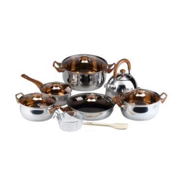 Oxone Set Panci Wajan Stainless Steel Eco Cookware OX-933 -