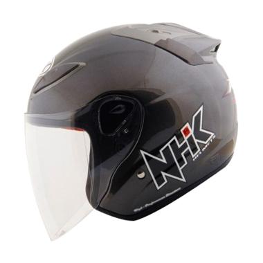 NHK R6 Solid Helm Half Face - Gunmetal