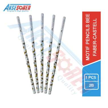 Pensil Faber-Castell Motif Lebah [118362/1 Pcs] / Motif Pencils Bee / Pensil Tulis 2B / Pencil 2B Fa