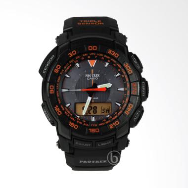 CASIO PROTREK PRG-550-1A4DR Triple Sensor Jam Tangan Pria - Black Black