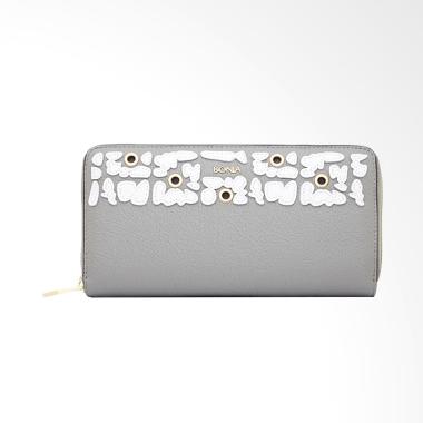 Bonia The Wall Zipper Wallet - Medium Grey