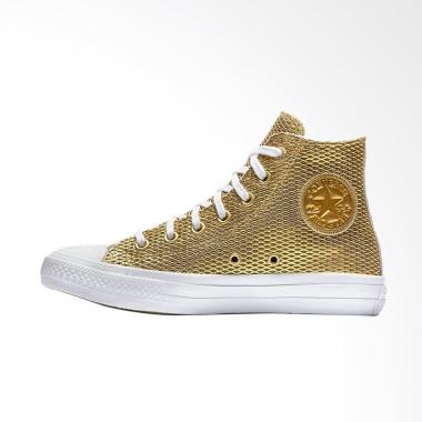 Converse Chuck Taylor 2 All Star Pe ... n Hi Sneaker Shoes - Gold
