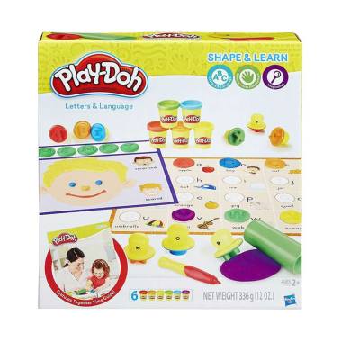 play doh shape and learn textures and tools