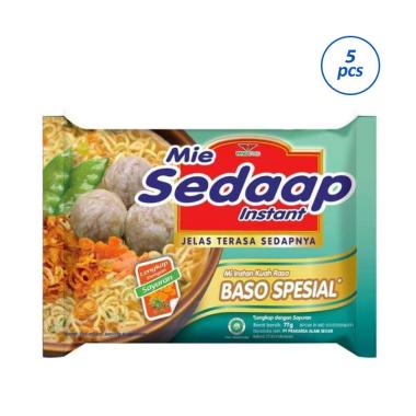 Promo Harga Sedaap Mie Kuah Baso Spesial 77 gr - Blibli